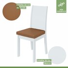 Conjunto Mesa 200x90cm Tampo Mdp 8 Cadeiras Athenas Móveis Lo