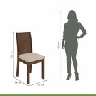 Conjunto Mesa 200x90cm Tampo Mdp 8 Cadeiras Athenas Móveis Lo