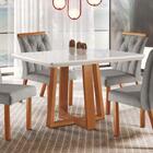 Conjunto Mesa 4 Cadeiras  Baronesa 1,20 Sala Nobre