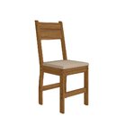 Conjunto Mesa 4 Cadeiras Milano Poliman Carvalho/savana