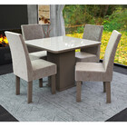 Conjunto Mesa 4 Cadeiras Talismã New Ônix Madeira Eucalipto