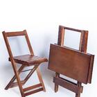 Conjunto Mesa 70x70 4 Cadeiras Imbuia Ref. 70.4i