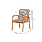 Conjunto Mesa 8 Lugares 2 Banco E 2 Cadeiras Trama  - Jatobá