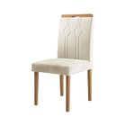 Conjunto Mesa 90x90 Com 4 Cadeiras Fortaleza Uno Off White/me