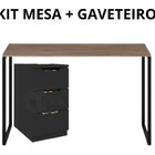 Conjunto Mesa  + Gaveteiro Com 3 Gavetas Para Otica Espaçosa