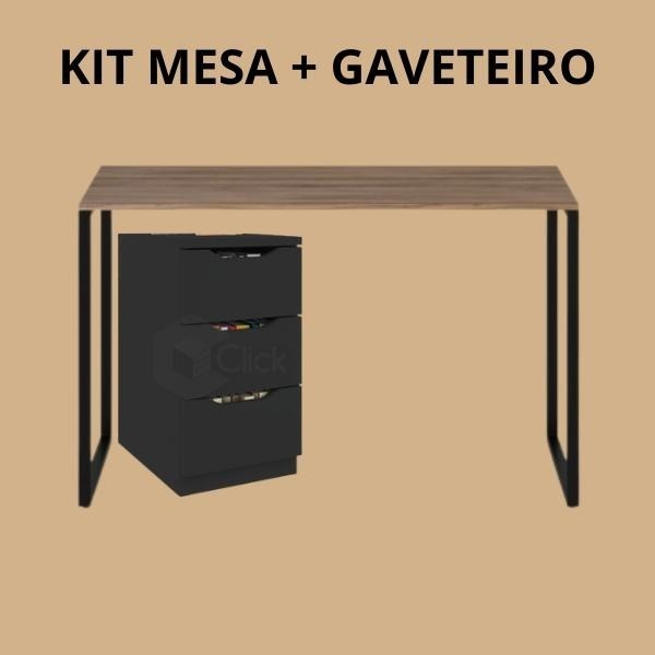 Conjunto Mesa  + Gaveteiro Com 3 Gavetas Para Salao De Beleza