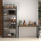 Conjunto Mesa + Estante Industrial Premium