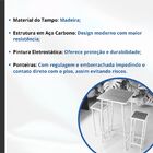 Conjunto Mesa Alta Bar Bistrô 2 Bancos Pinus Botequim Industr