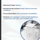 Conjunto Mesa Alta Bar Bistrô Branca 2 Bancos Pinus  Botequim