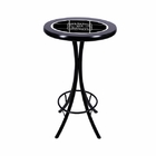 Conjunto Mesa Alta Bar Redonda Jack Daniels Com 2 Banquetas D