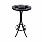 Conjunto Mesa Alta Bar Redonda Jack Daniels Com 3 Banquetas D