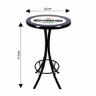 Conjunto Mesa Alta Bar Redonda Personalizado Cerveja Com 2 Ba