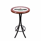 Conjunto Mesa Alta Bar Redonda Personalizado Cerveja Com 4 Ba