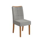 Conjunto Mesa Alteia Com 6 Cadeiras 78x180x90 Cm Canela/cinza