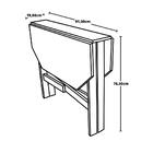 Conjunto Mesa Aparador Branca + 4 Cadeiras Slim - Nude