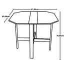 Conjunto Mesa Aparador Preta + 2 Cadeiras Botonê - Preta