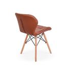 Conjunto Mesa Aparador Preta + 2 Cadeiras Slim - Marrom