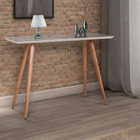 Conjunto Mesa Apoio Aparador E Suporte Braço Sofá  Off White