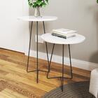 Conjunto Mesa Apoio E Lateral Veneza - Branco - Rpm Móveis