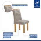 Conjunto Mesa Arizona 100cm Com 4 Cadeiras Arizona Tampo Slim