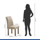 Conjunto Mesa Arizona 100cm Com 4 Cadeiras Arizona Tampo Slim