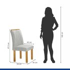 Conjunto Mesa Arizona 100cm Com 4 Cadeiras Arizona Tampo Slim