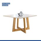 Conjunto Mesa Arizona 100cm Com 4 Cadeiras Canela Tampo Slim