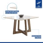 Conjunto Mesa Arizona 100cm Com 4 Cadeiras Canela Tampo Slim