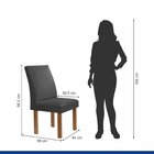 Conjunto Mesa Arizona 100cm Com 4 Cadeiras Canela Tampo Slim