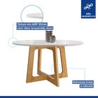 Conjunto Mesa Arizona 120cm Com 4 Cadeiras Arizona Tampo Redo