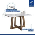 Conjunto Mesa Arizona 120cm Com 4 Cadeiras Arizona Tampo Smar