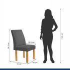 Conjunto Mesa Arizona 120cm Com 4 Cadeiras Canela Tampo Smart