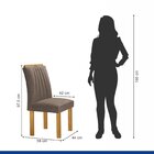 Conjunto Mesa Arizona 135cm Com 8 Cadeiras Arizona Tampo Slim