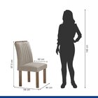 Conjunto Mesa Arizona 135cm Com 8 Cadeiras Arizona Tampo Slim