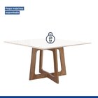 Conjunto Mesa Arizona 135cm Com 8 Cadeiras Arizona Tampo Slim