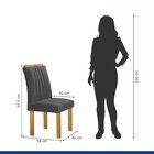 Conjunto Mesa Arizona 135cm Com 8 Cadeiras Arizona Tampo Slim