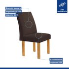 Conjunto Mesa Arizona 135cm Com 8 Cadeiras Canela Tampo Slim