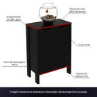 Conjunto Mesa Armário Estante E Gaveteiro Para Escritório Hom