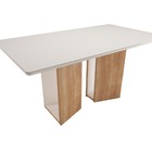 Conjunto Mesa Ayla 1 60 Metros Off White Mel Com 6 Cadeiras E