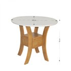 Conjunto Mesa Ayla Com 4 Cadeiras Elane Freijó/off White