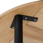 Conjunto de Mesa com Cadeiras para Jardim 76x70cm Fenix 4 peças Alumínio Tampo de Madeira Marrom Metalnew