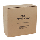 Conjunto de Mesa com Cadeiras para Jardim 76x70cm Fenix 4 peças Alumínio Tampo de Madeira Marrom Metalnew