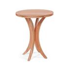 Conjunto Mesa Bar Tampo De Madeira Com 3 Banquetas- Natural