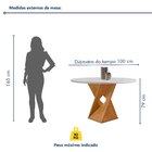 Conjunto Mesa Barcelona 100cm Com 4 Cadeiras Espanha Tampo Sl