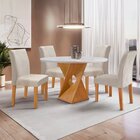 Conjunto Mesa Barcelona 100cm Com 4 Cadeiras Espanha Tampo Sl
