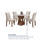 Conjunto Mesa Barcelona 100cm Com 4 Cadeiras Espanha Tampo Sl