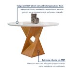 Conjunto Mesa Barcelona 100cmx100cm 4 Cadeiras Espanha Tampo