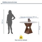 Conjunto Mesa Barcelona 100cmx100cm 4 Cadeiras Espanha Tampo