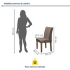 Conjunto Mesa Barcelona 100cmx100cm 4 Cadeiras Espanha Tampo