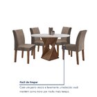 Conjunto Mesa Barcelona 100cmx100cm 4 Cadeiras Espanha Tampo
